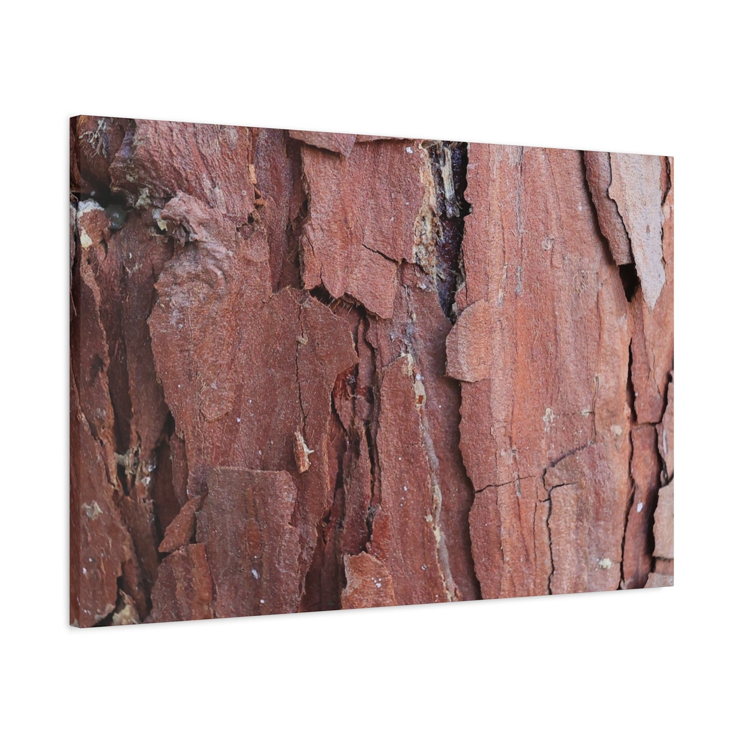 Crimson Fissures - Unique Frameless Canvas Wall Art