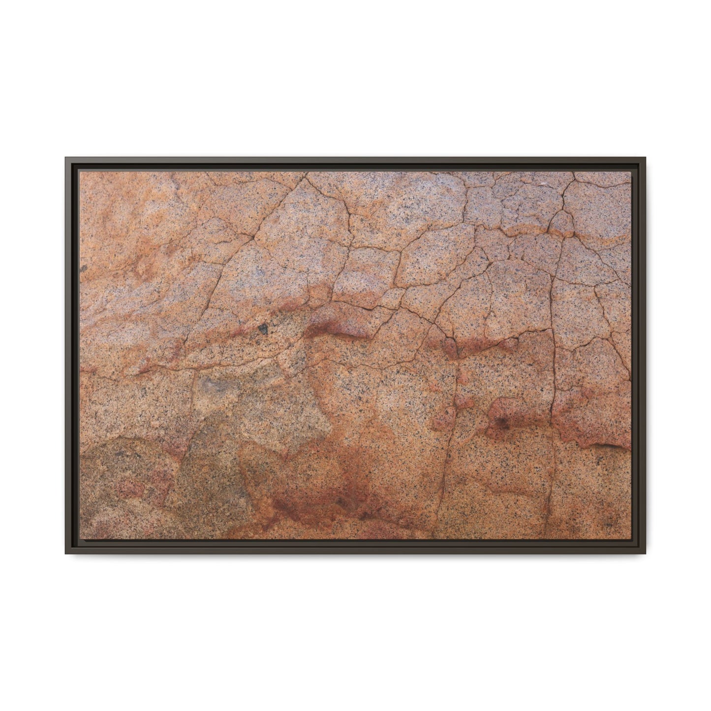 Russet Fissures - Unique Stretched Canvas Wall Art