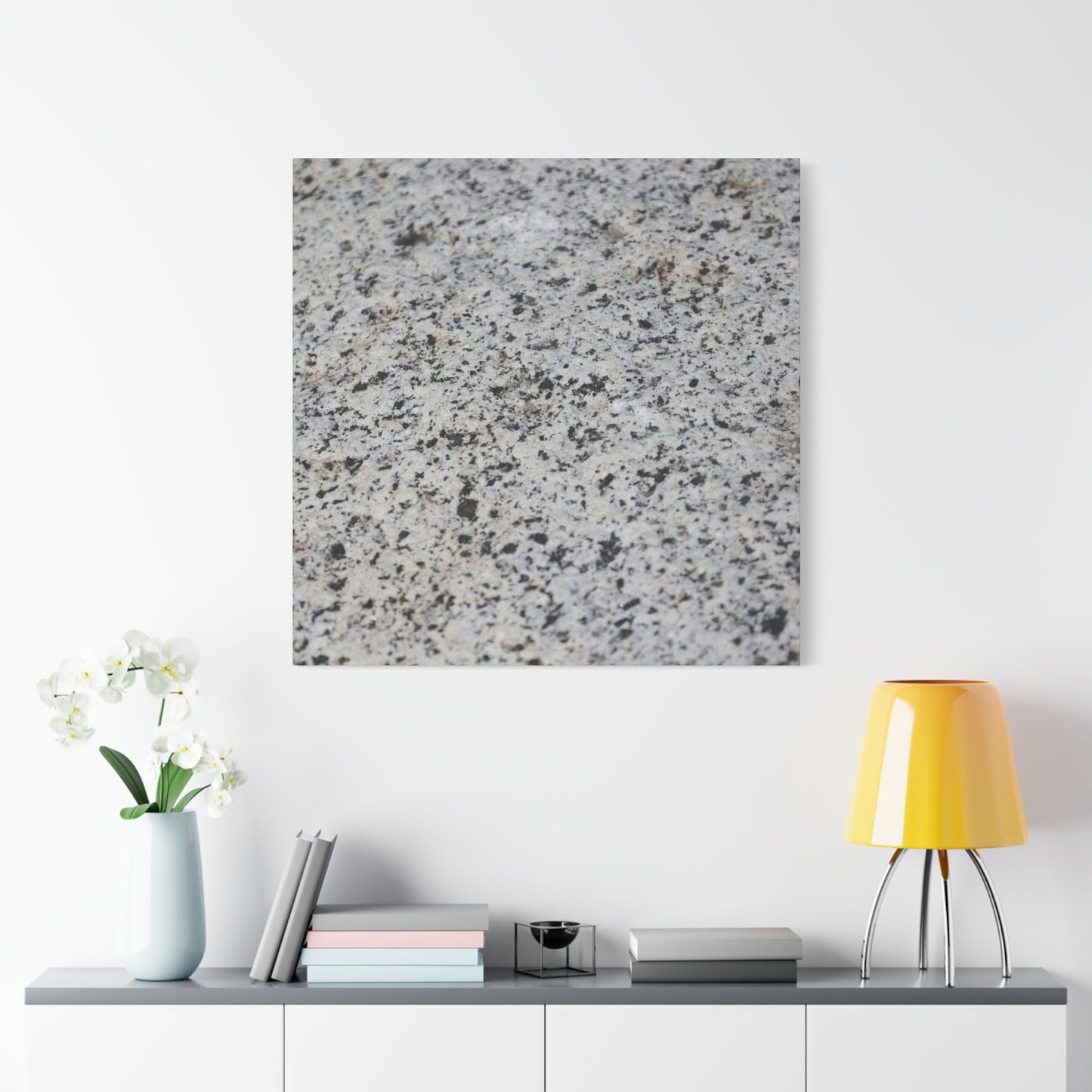 Speckled Silence - Unique Frameless Canvas Wall Art