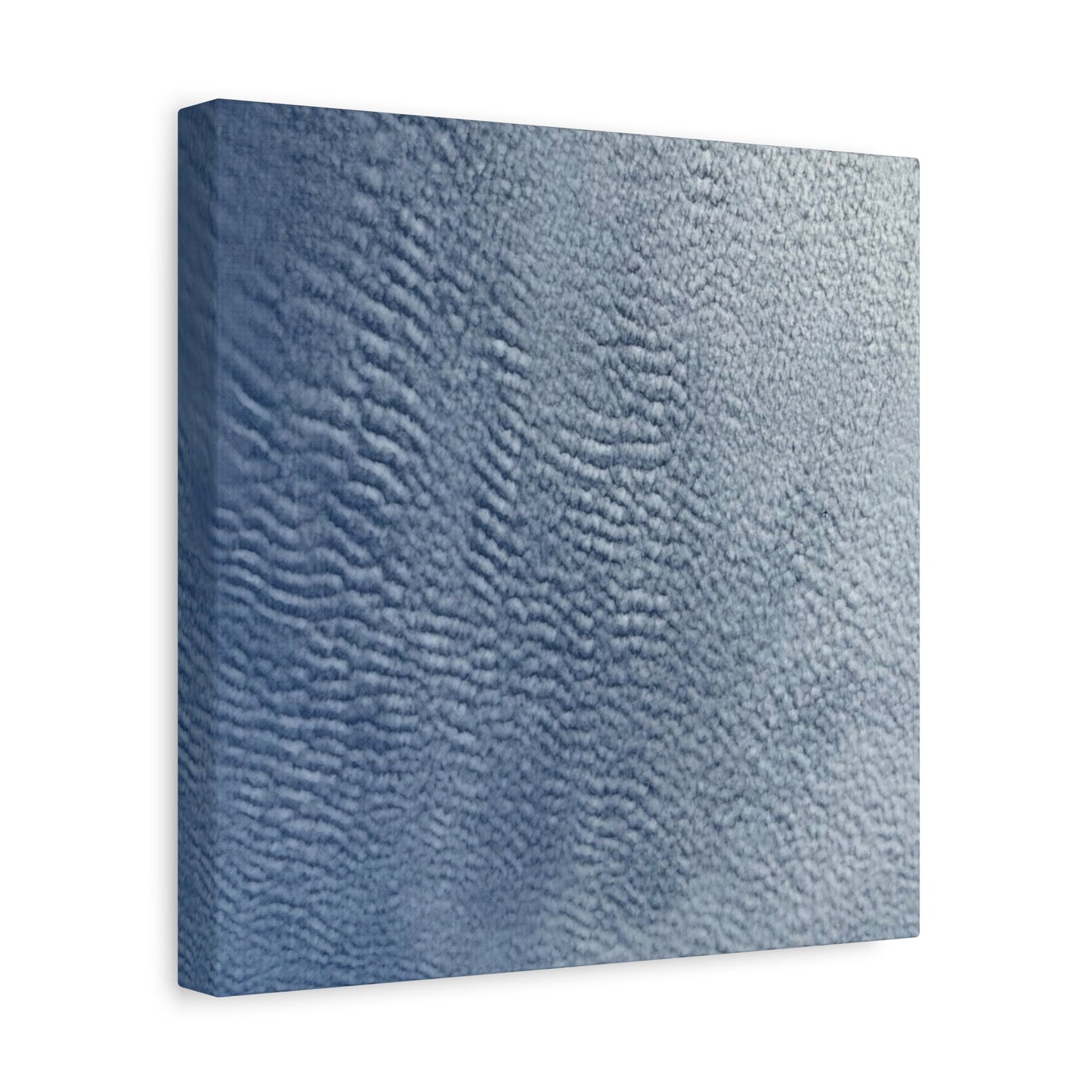 Rippling Echoes of Cerulean Stillness - Unique Frameless Canvas Wall Art