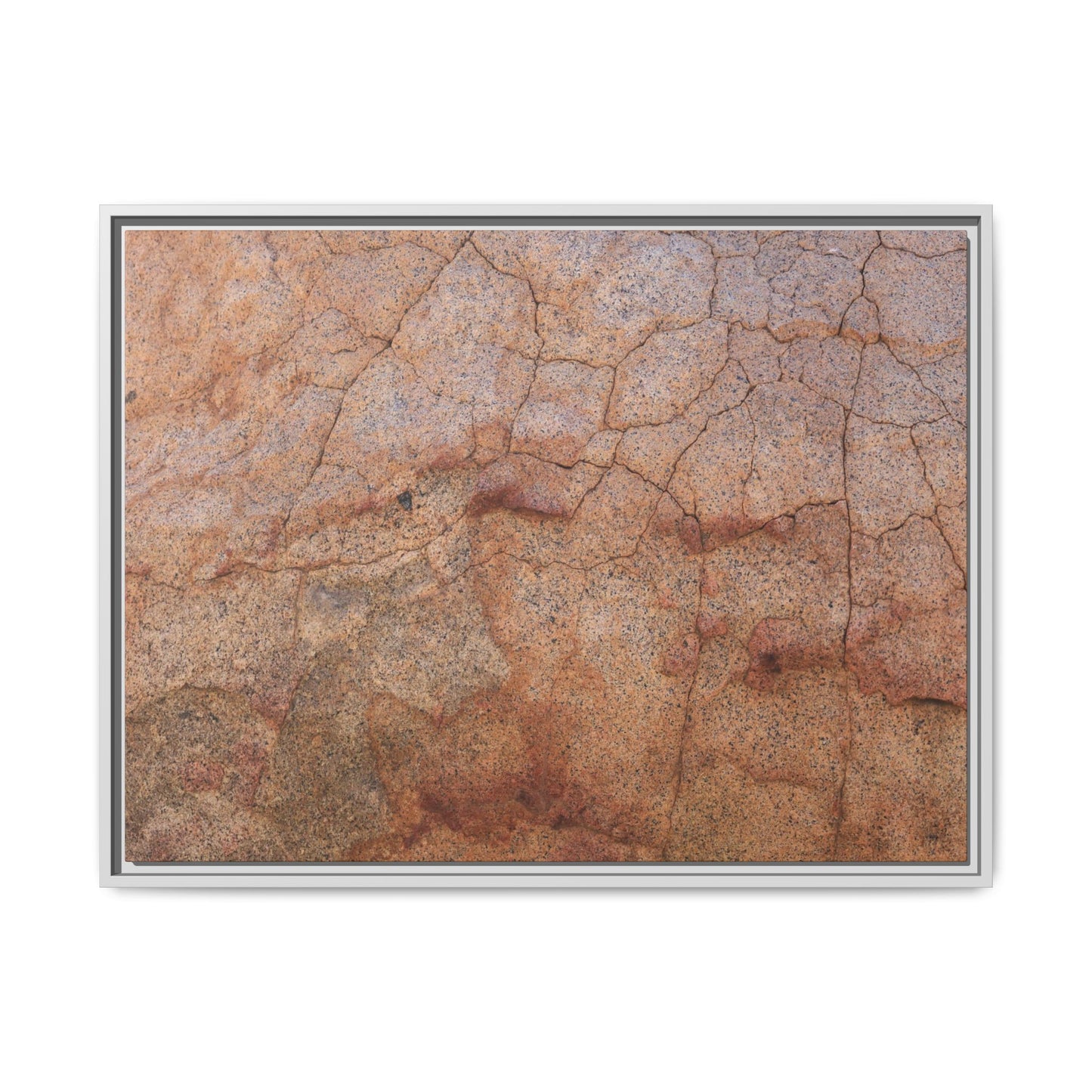 Russet Fissures - Unique Stretched Canvas Wall Art