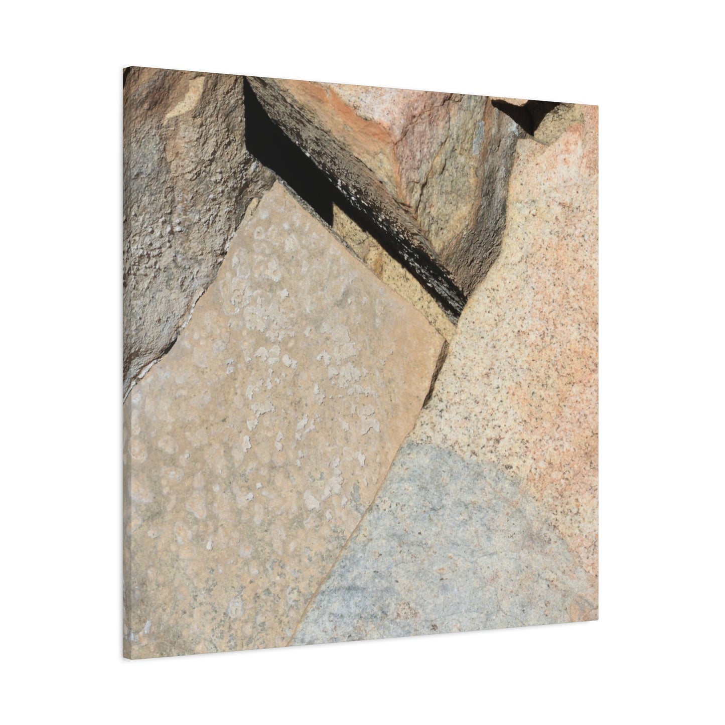 Stone Fragments - Unique Frameless Canvas Wall Art