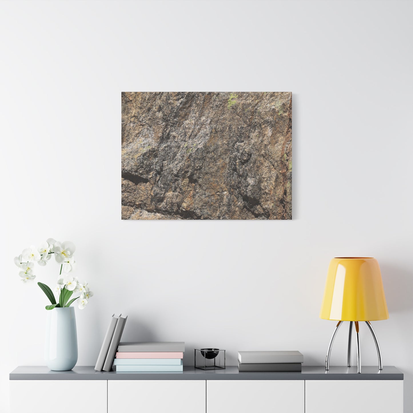 Weathered Stone Secrets - Unique Frameless Canvas Wall Art