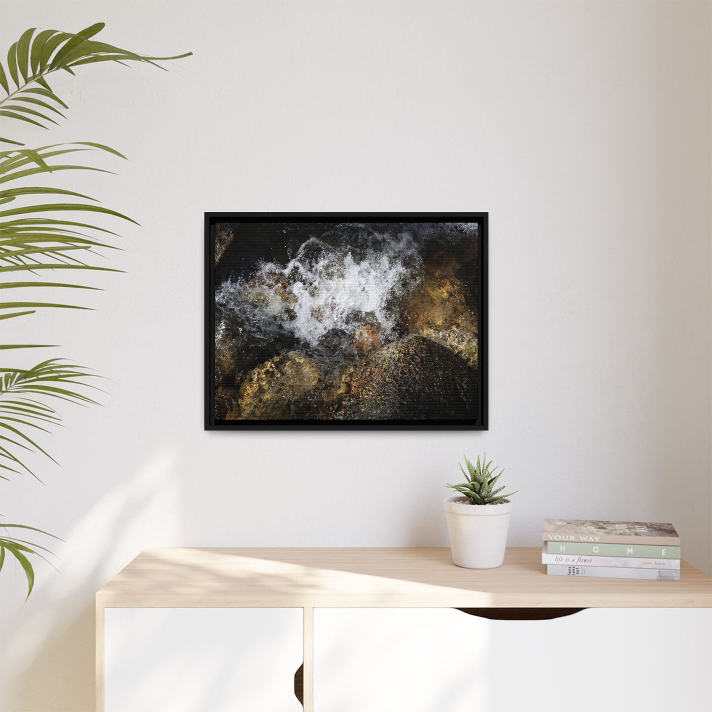 Cascading Momentum - Unique Stretched Canvas Wall Art
