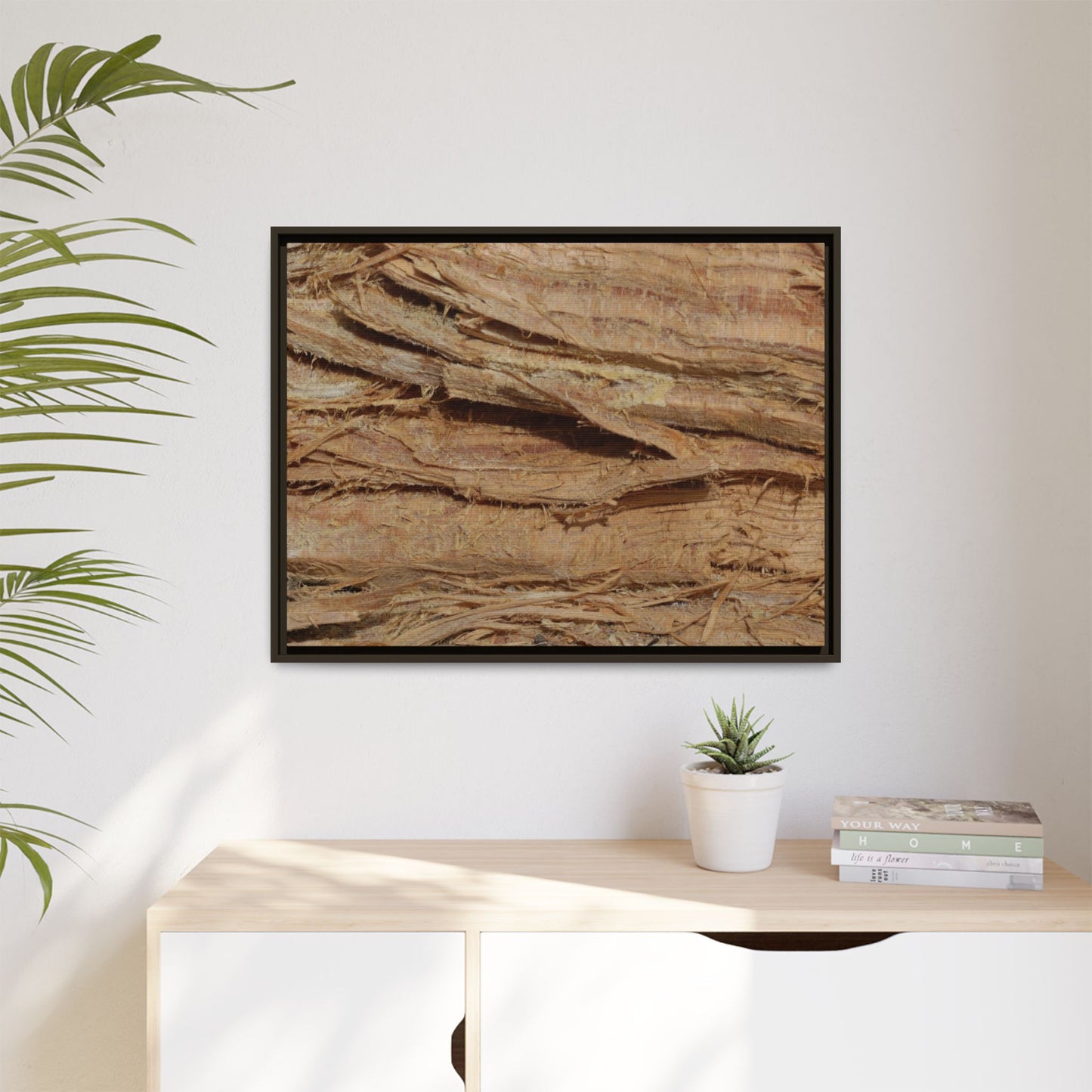 Splintered Bark - Unique Stretched Canvas Wall Art