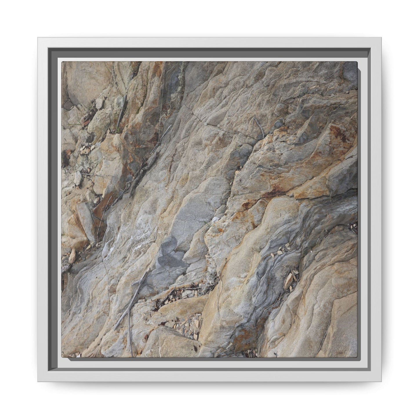 Layers of Earth's History - Unique Stretched Canvas Wall Art