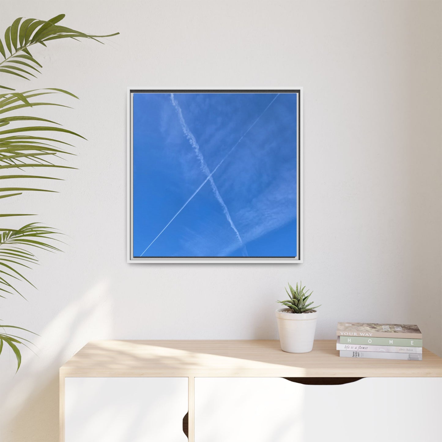 Sky Crossroads - Unique Stretched Canvas Wall Art