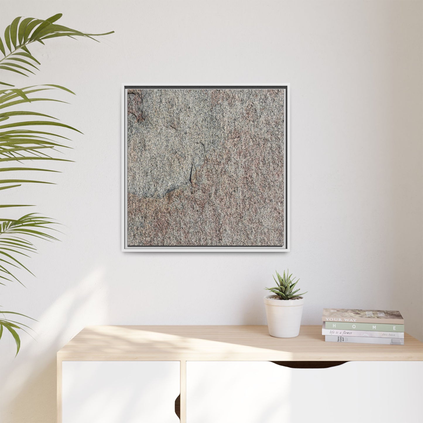 Fissured Stone - Unique Stretched Canvas Wall Art