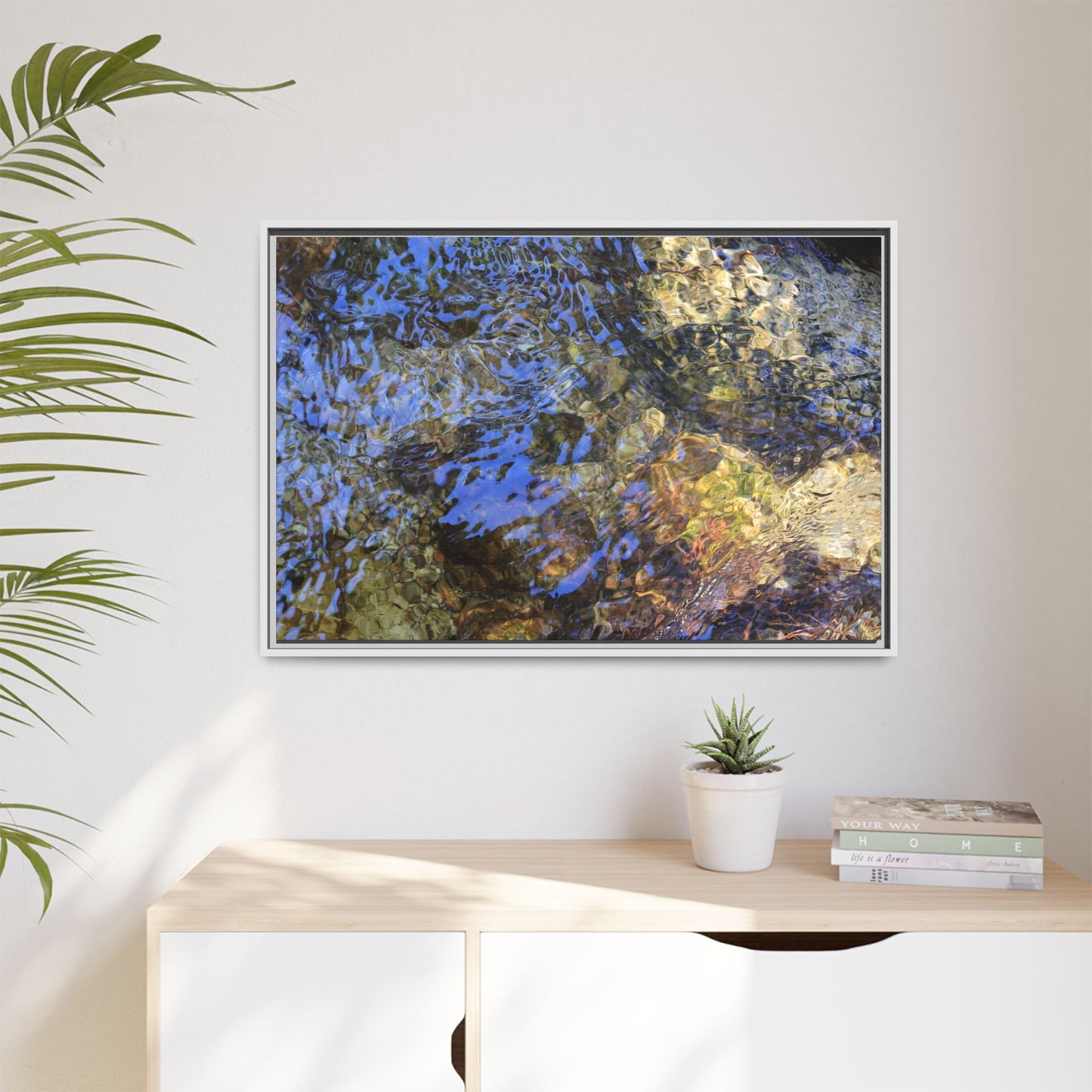 Aquatic Kaleidoscope - Unique Stretched Canvas Wall Art