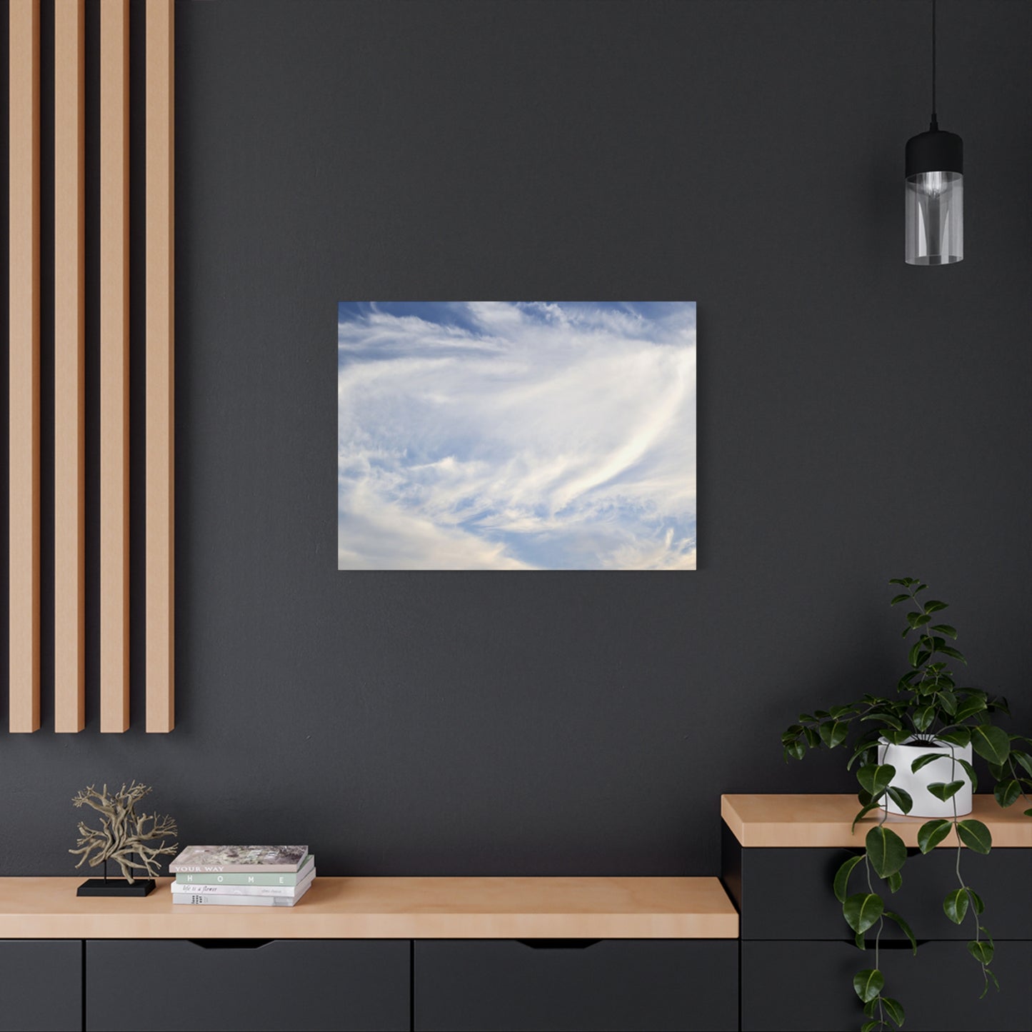 Whispers of Celestial Breath - Unique Frameless Canvas Wall Art