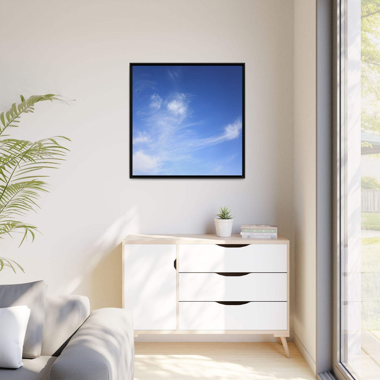 Blue Serenity - Unique Stretched Canvas Wall Art