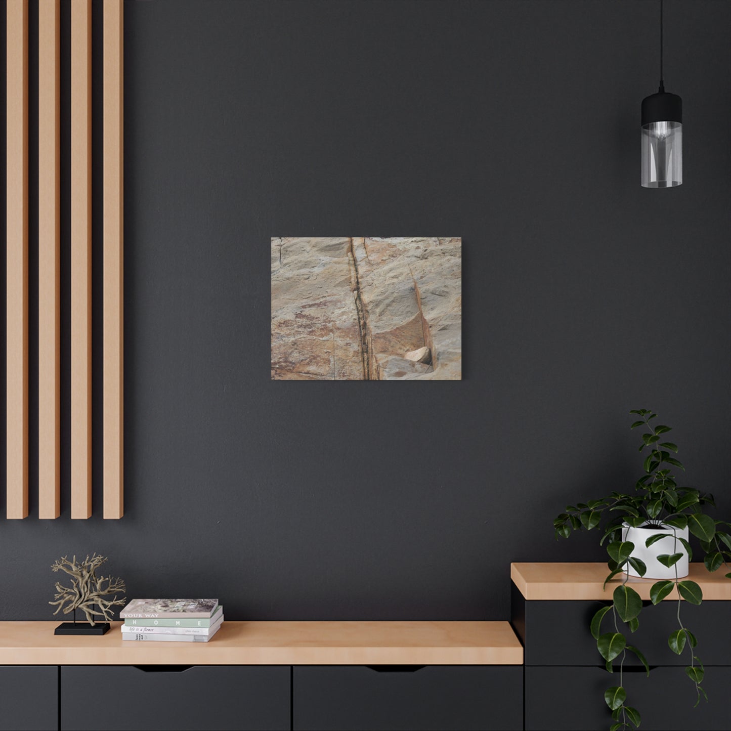 Cracked Canvas of Time - Unique Frameless Canvas Wall Art