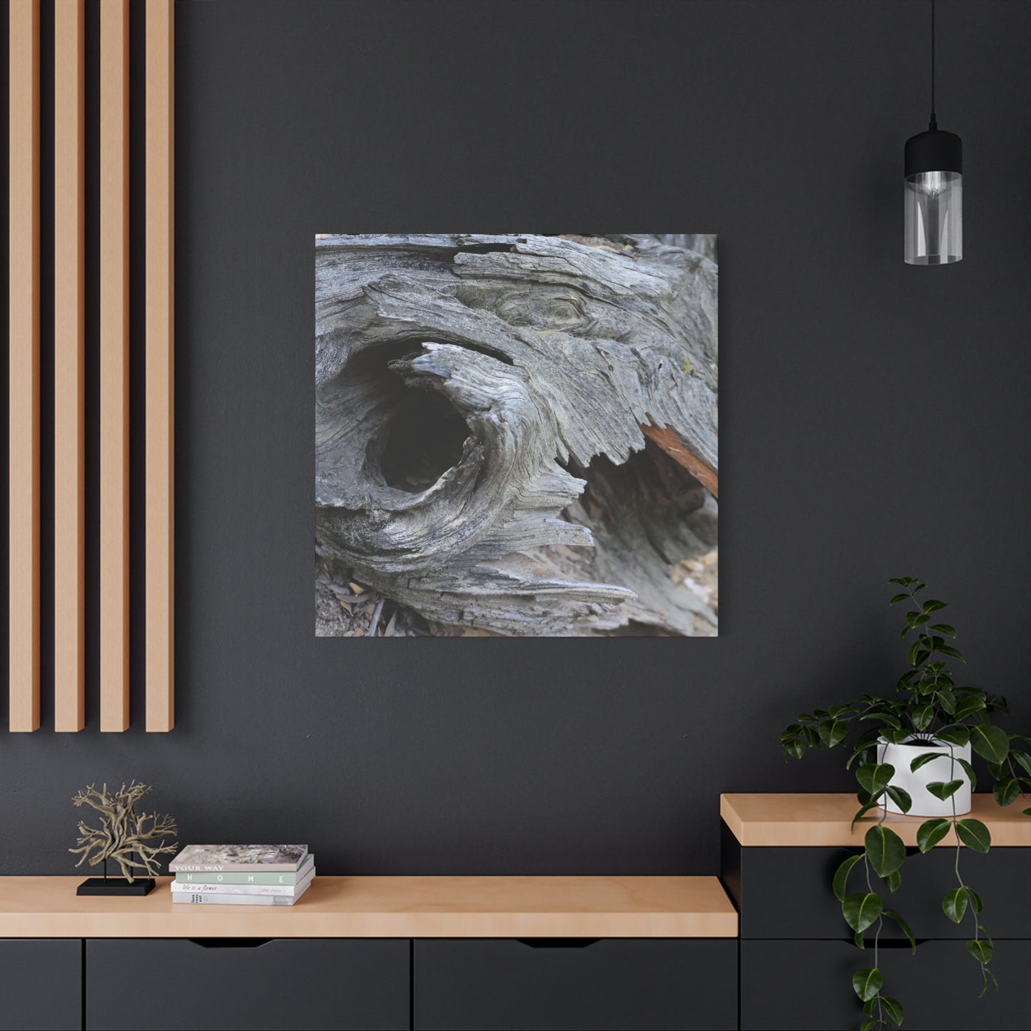 Twisted Whispers of the Forest Floor - Unique Frameless Canvas Wall Art