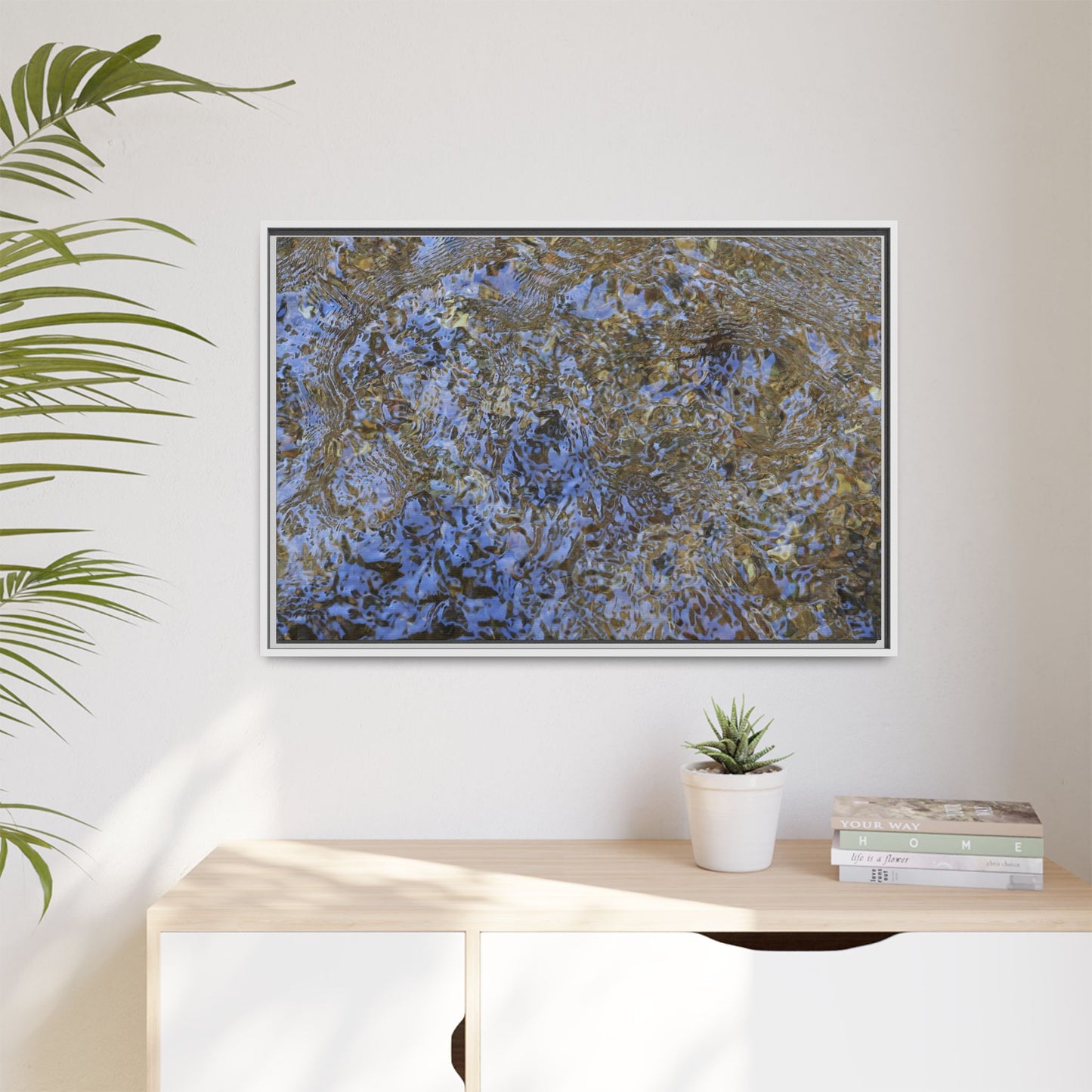 Aquatic Reflections - Unique Stretched Canvas Wall Art