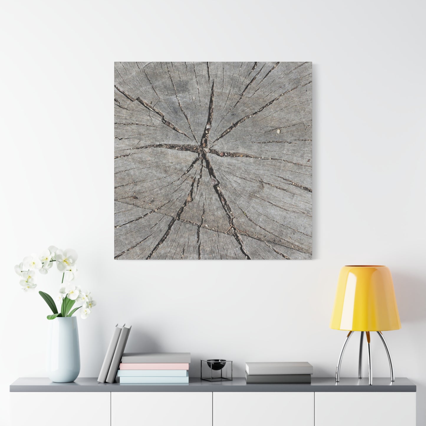 Cracked Chronicle - Unique Frameless Canvas Wall Art