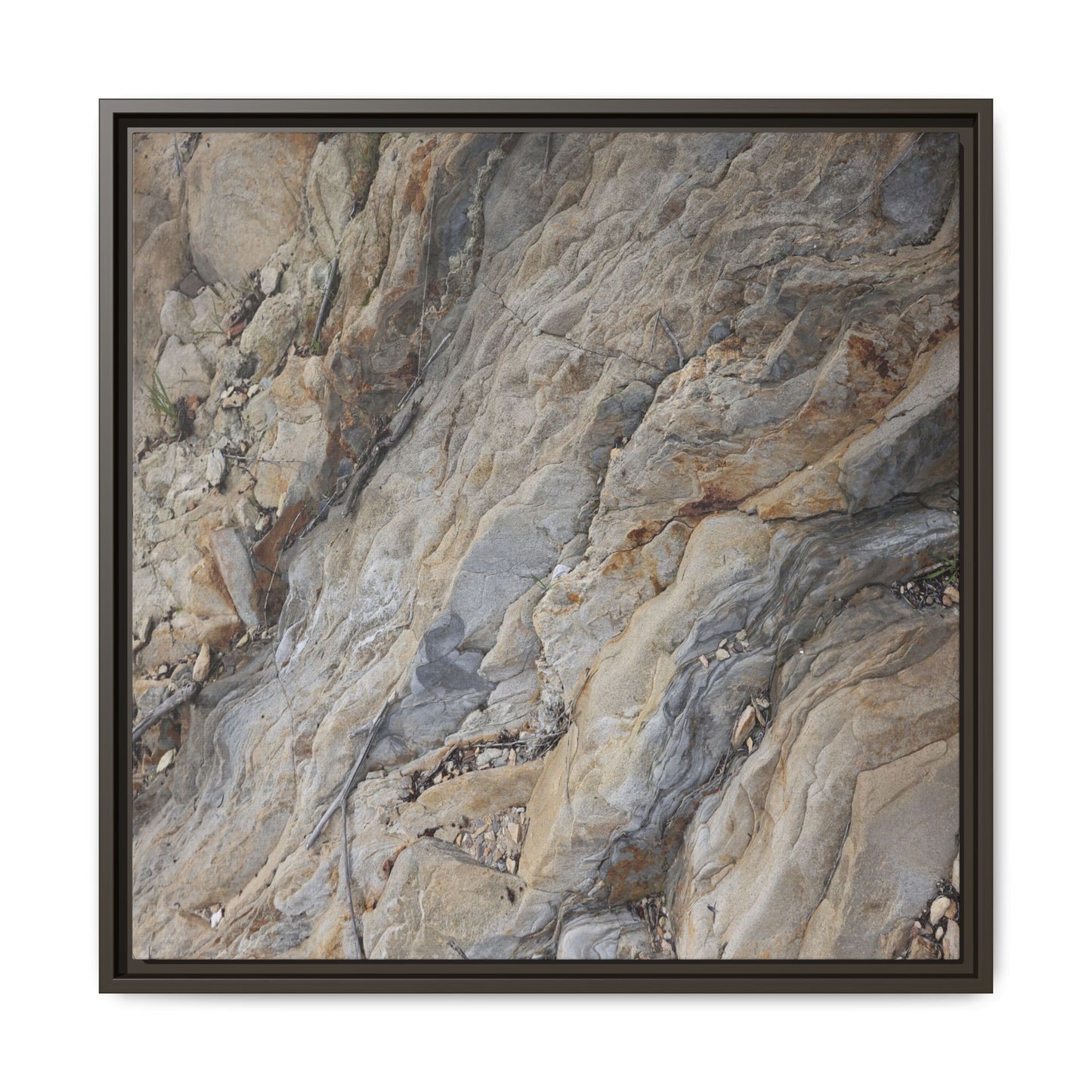 Layers of Earth's History - Unique Stretched Canvas Wall Art