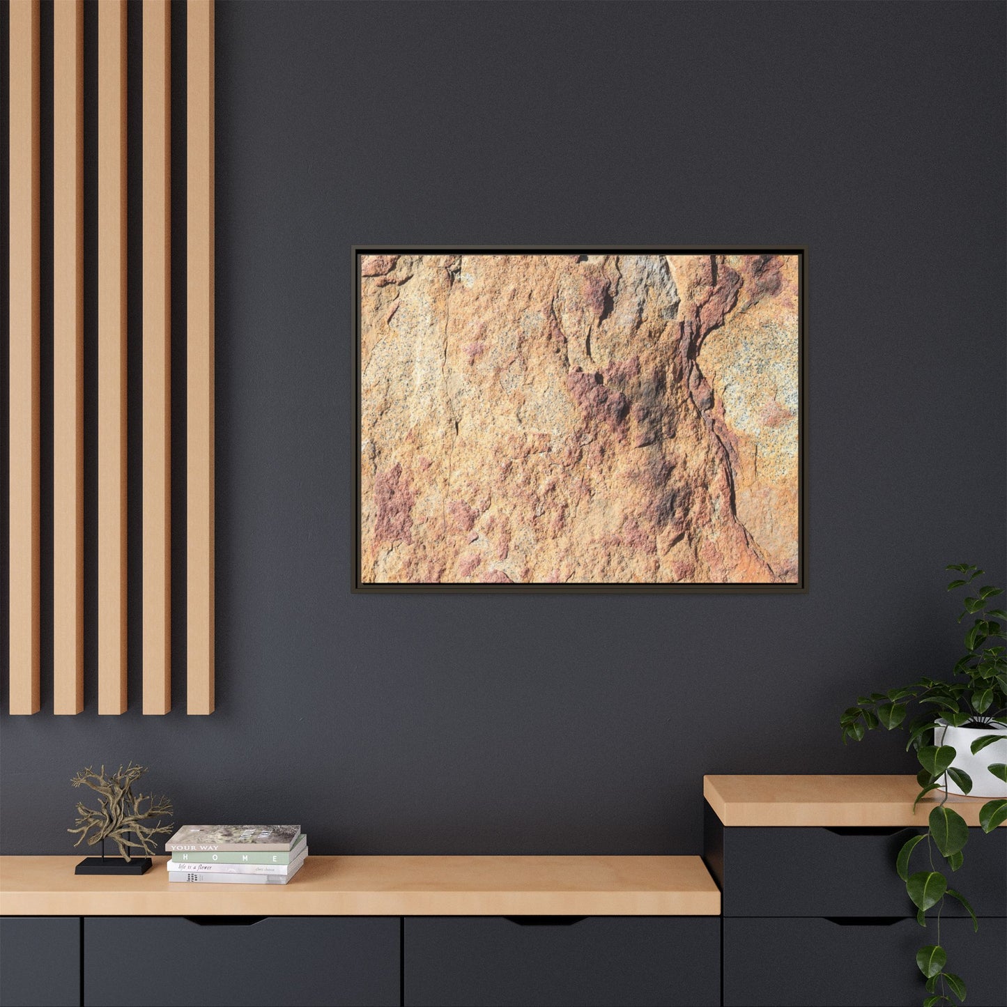 Fractal Stone - Unique Stretched Canvas Wall Art