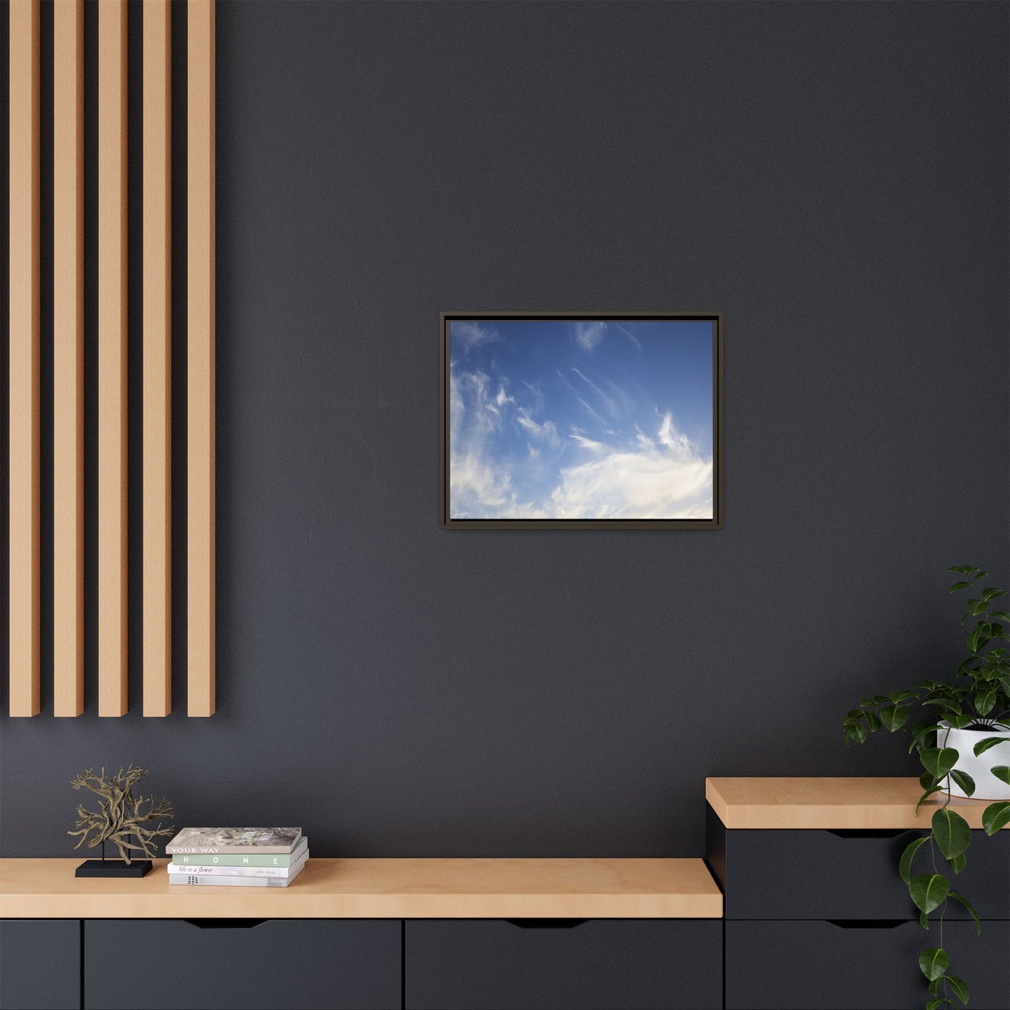 Whispers of Sky - Unique Stretched Canvas Wall Art