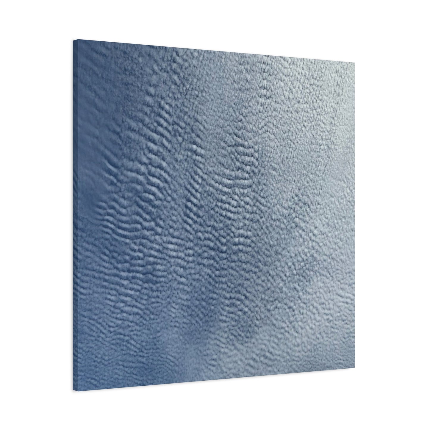 Rippling Echoes of Cerulean Stillness - Unique Frameless Canvas Wall Art