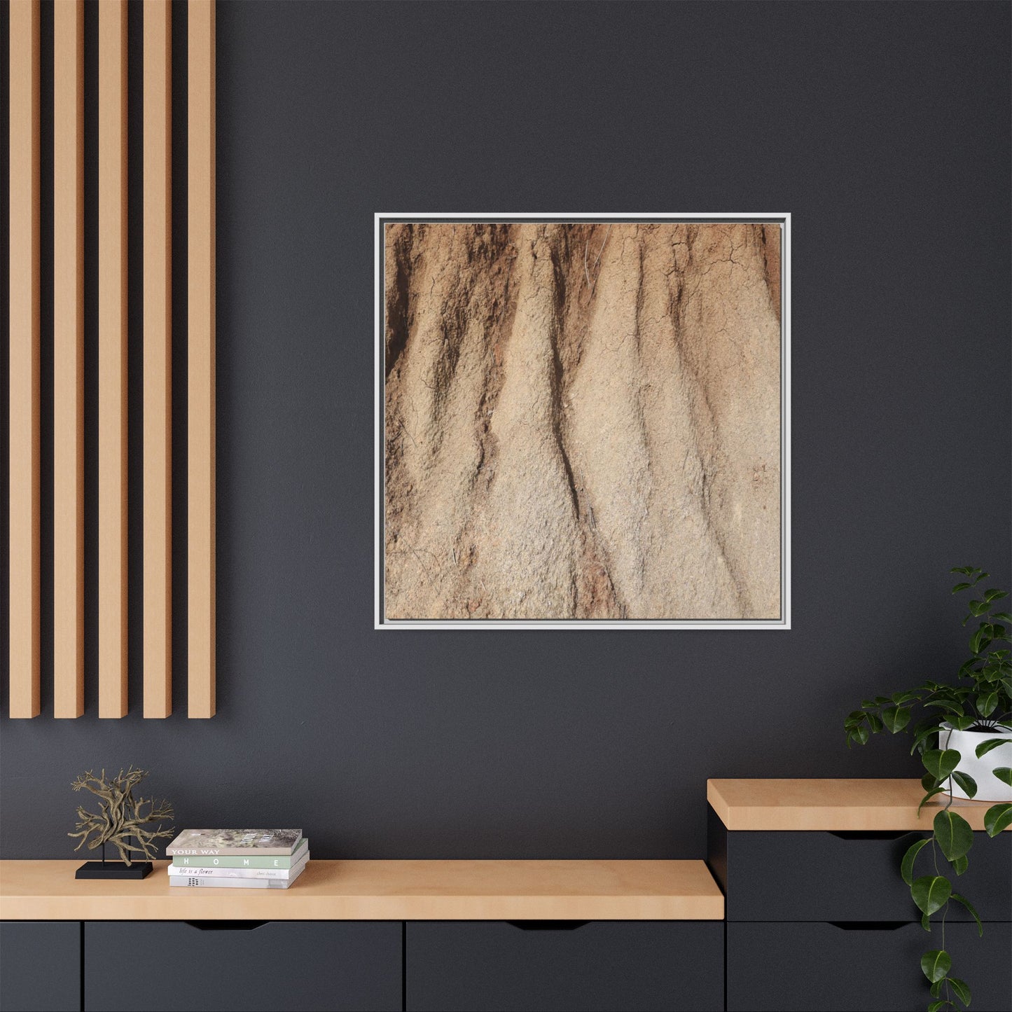 Eroded Canyon Walls - Unique Stretched Canvas Wall Art
