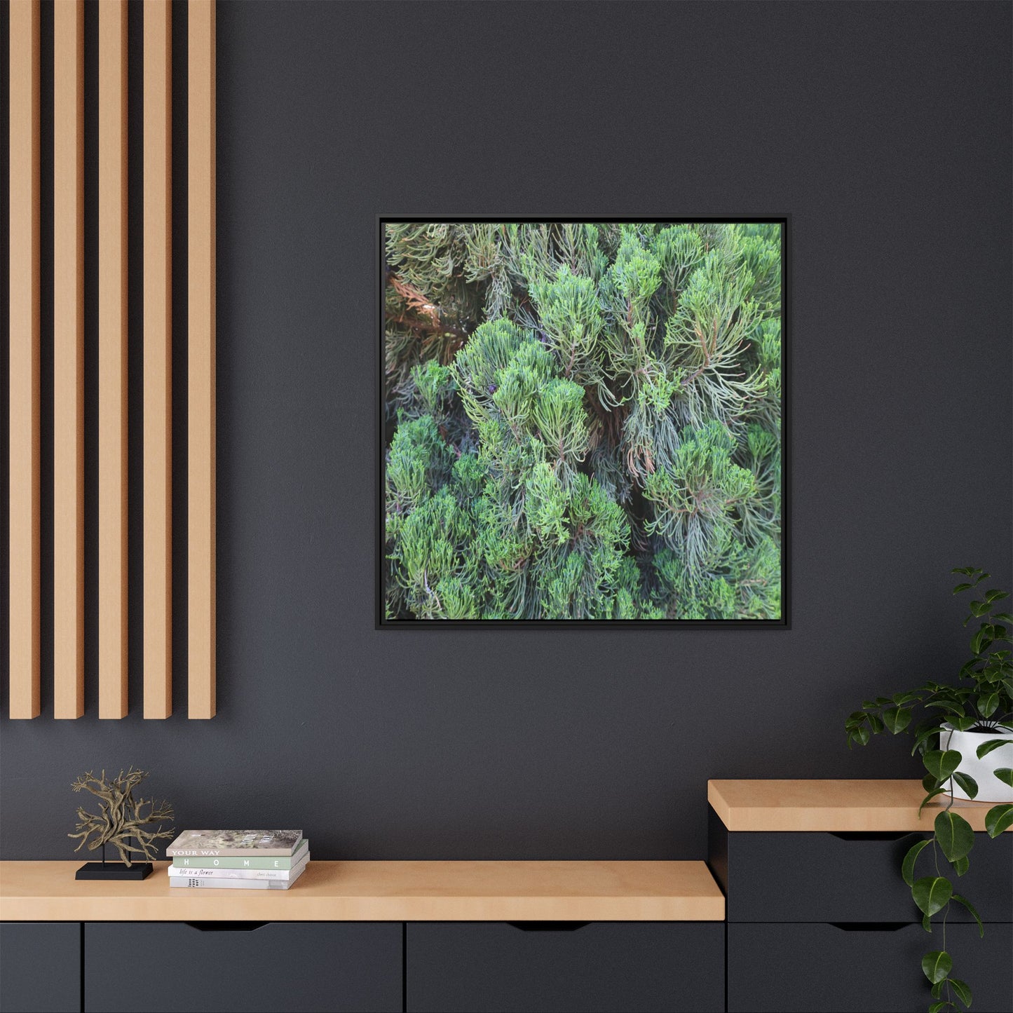 Verdant Whispers - Unique Stretched Canvas Wall Art