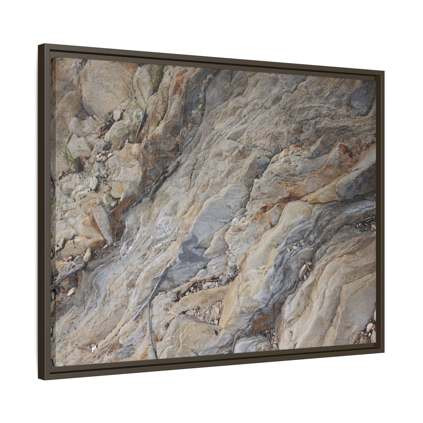 Layers of Earth's History - Unique Stretched Canvas Wall Art