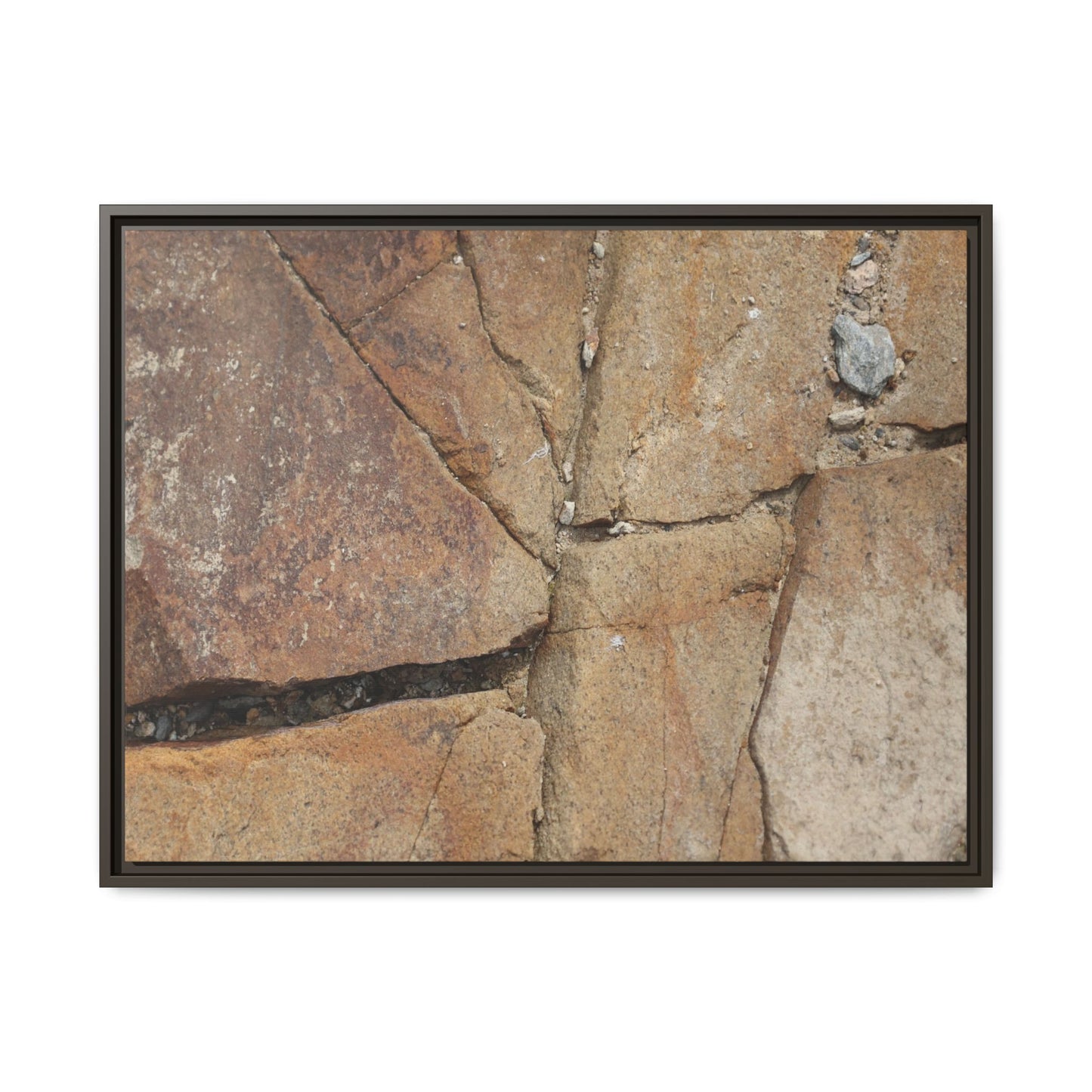 Rusty Crevices - Unique Stretched Canvas Wall Art