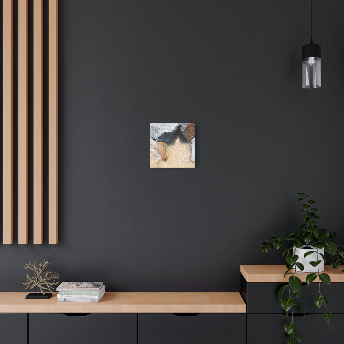 Rocky Embrace - Unique Frameless Canvas Wall Art