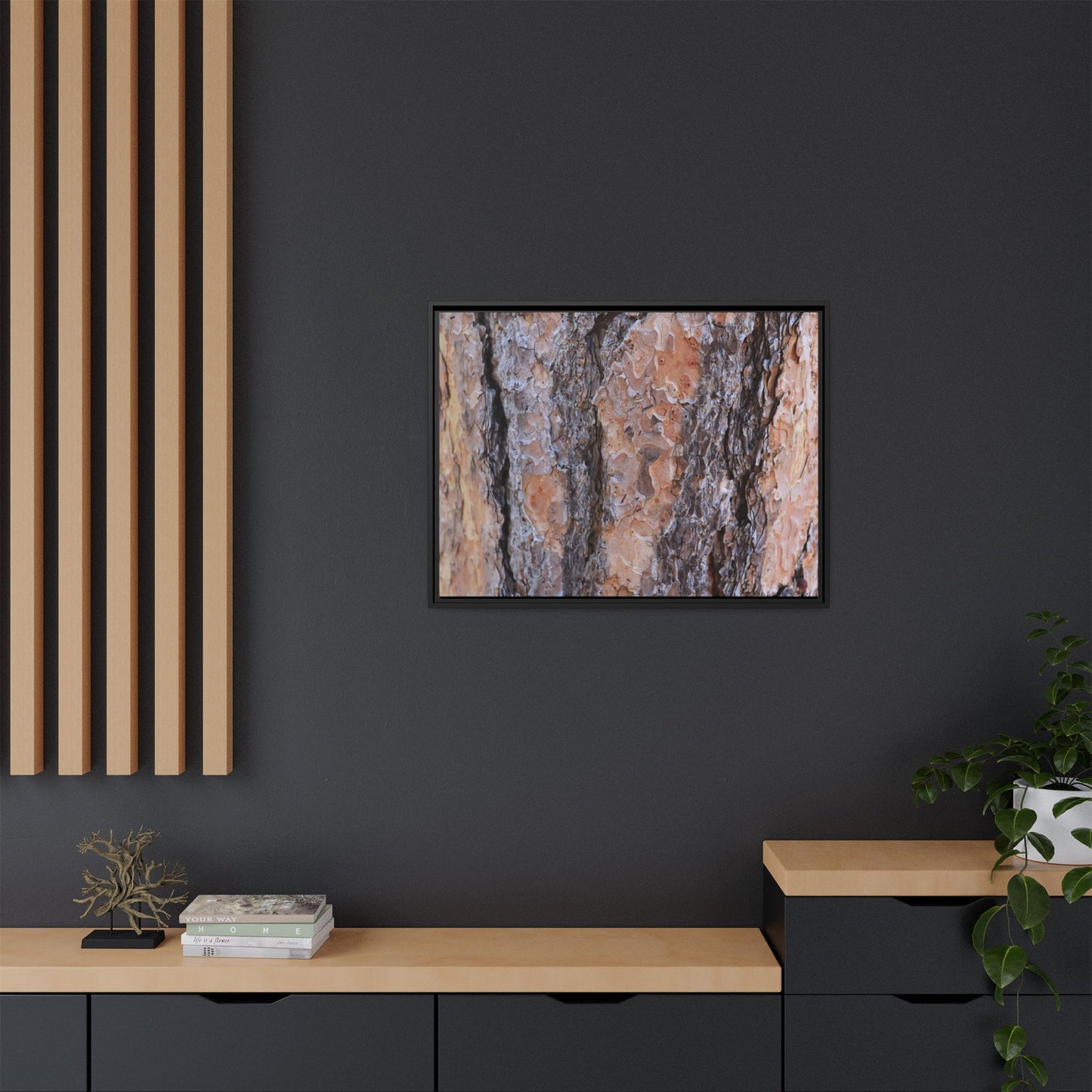 Earthy Embrace - Unique Stretched Canvas Wall Art