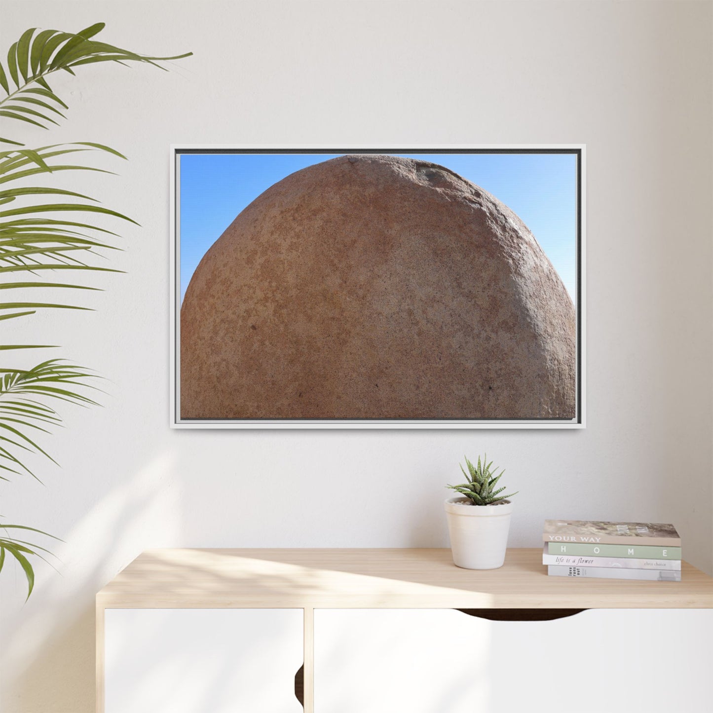 Stone Sphere - Unique Stretched Canvas Wall Art