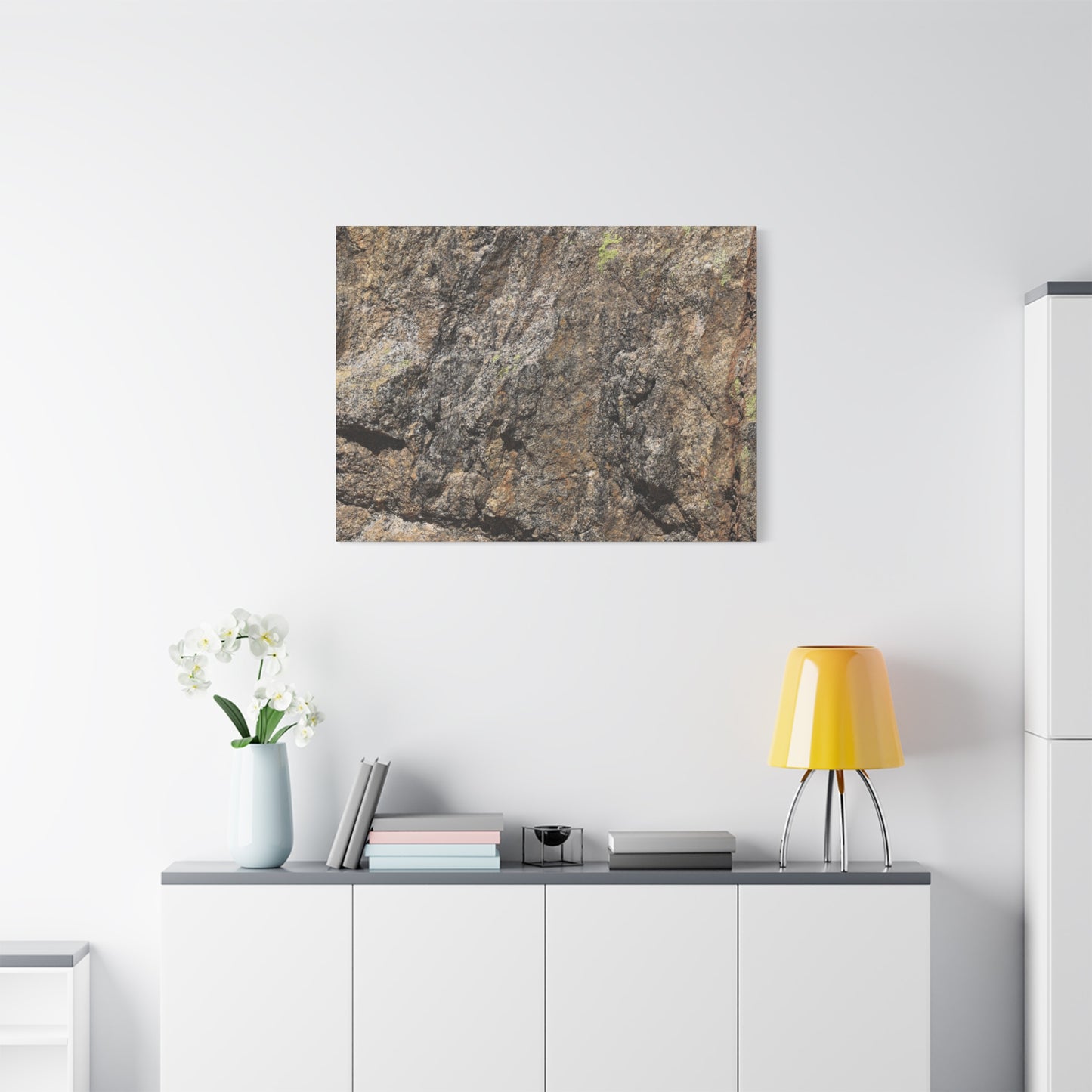 Weathered Stone Secrets - Unique Frameless Canvas Wall Art