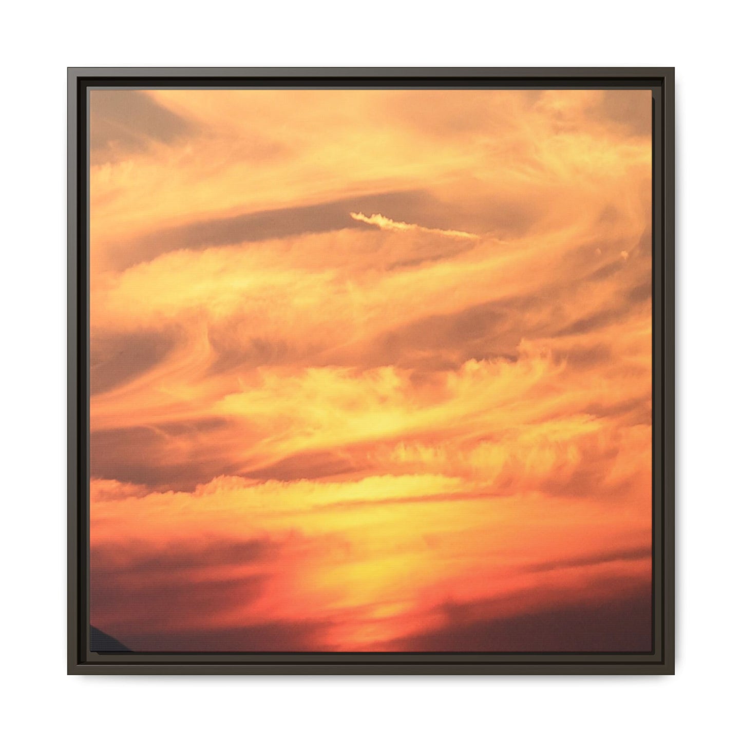 Burning Skies - Unique Stretched Canvas Wall Art