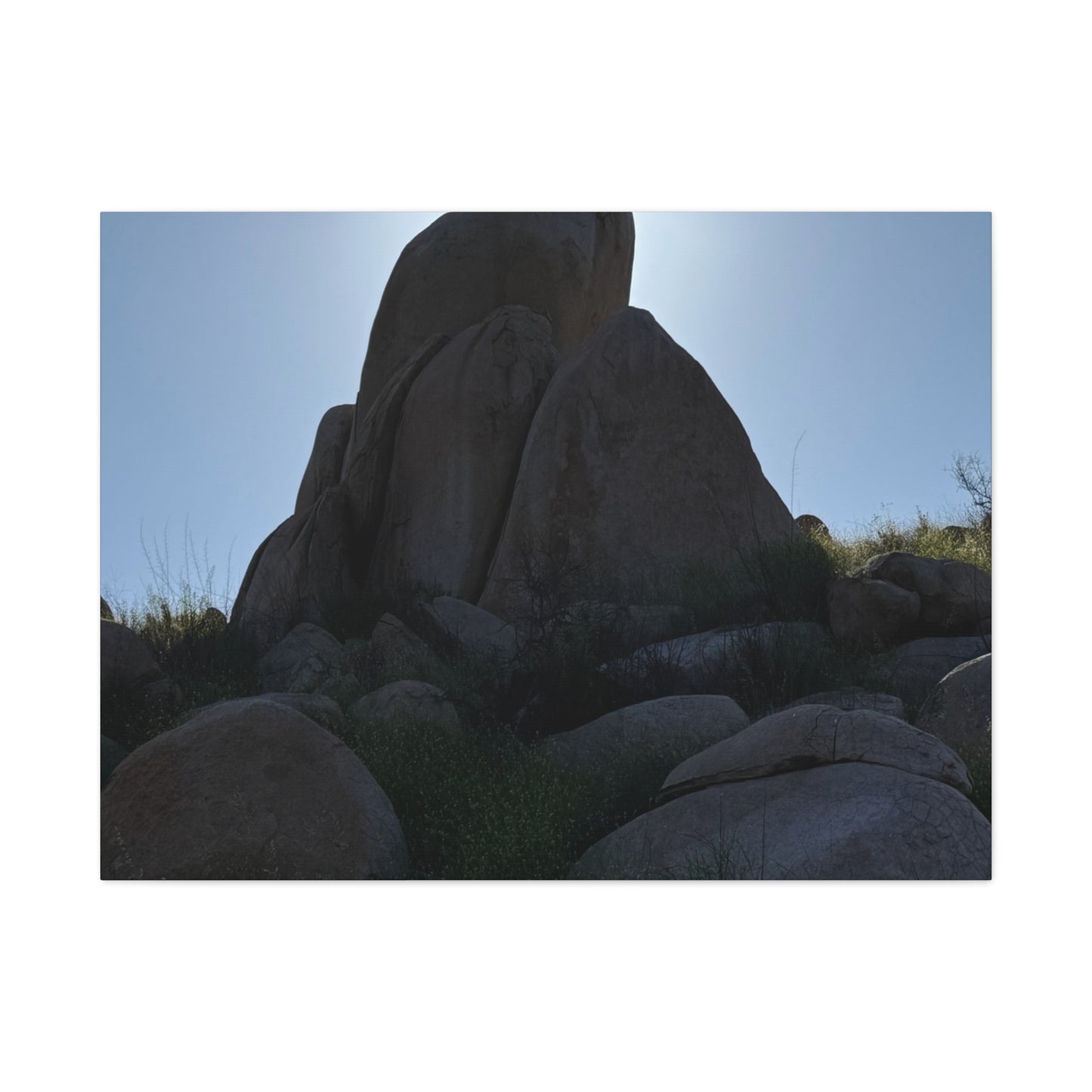 Rocks of Solitude - Unique Frameless Canvas Wall Art