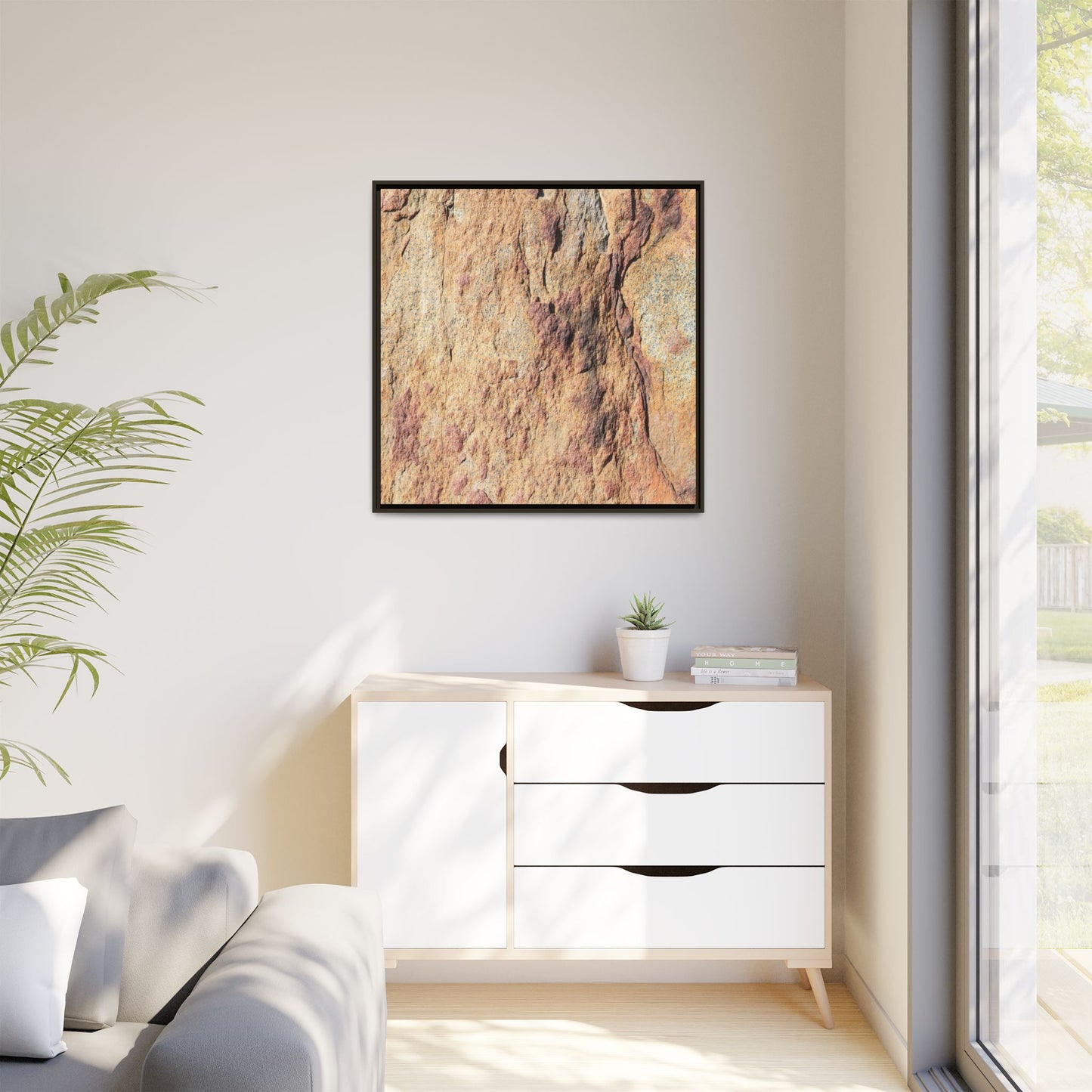 Fractal Stone - Unique Stretched Canvas Wall Art