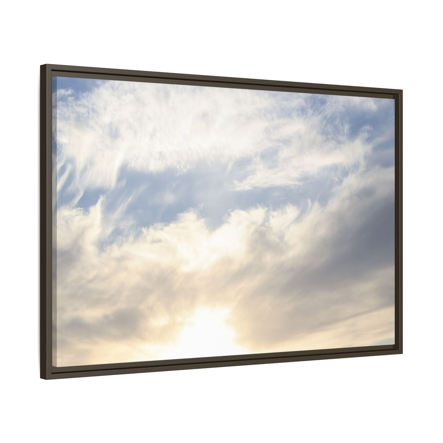 Sky's Ethereal Whisper - Unique Stretched Canvas Wall Art