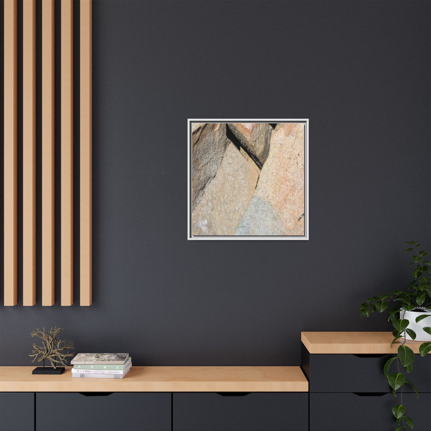 Rock Fragment - Unique Stretched Canvas Wall Art