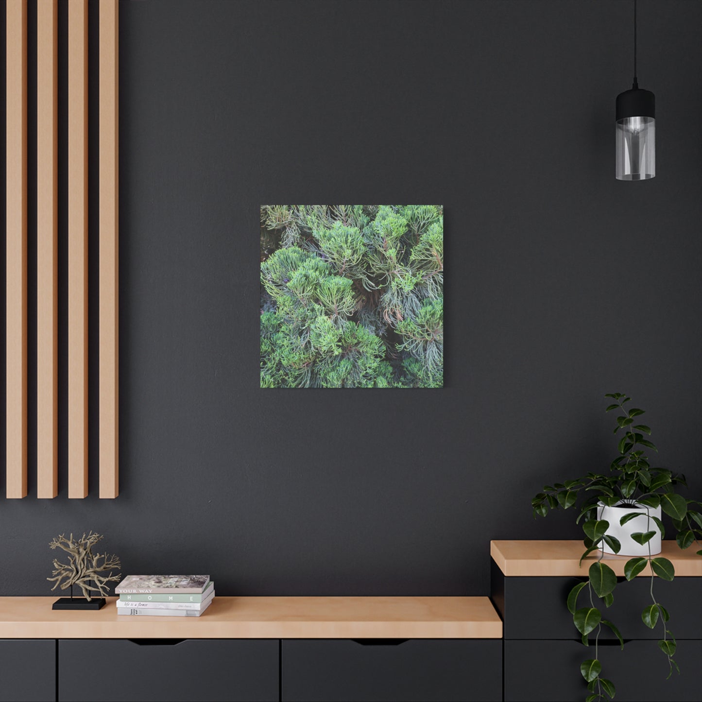 Green Labyrinth - Unique Frameless Canvas Wall Art