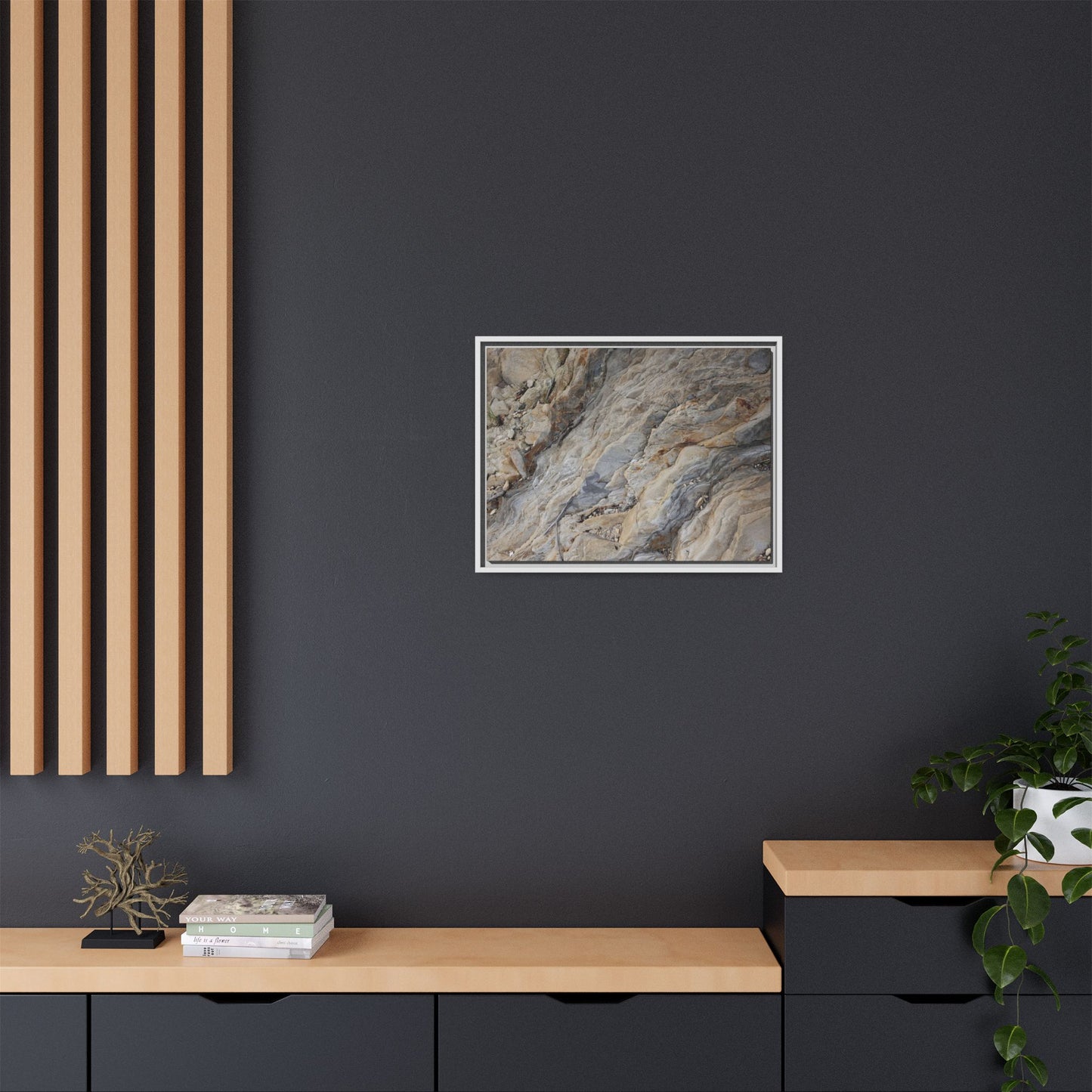 Layers of Earth's History - Unique Stretched Canvas Wall Art