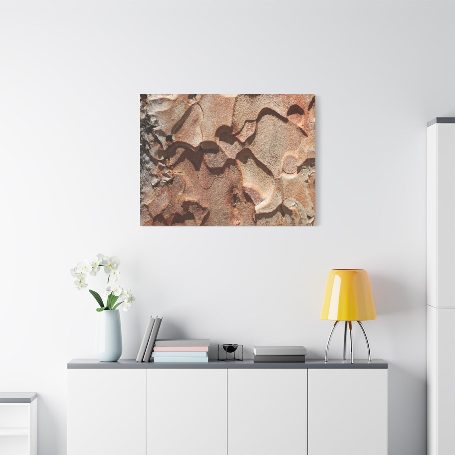 Terracotta Echoes - Unique Frameless Canvas Wall Art