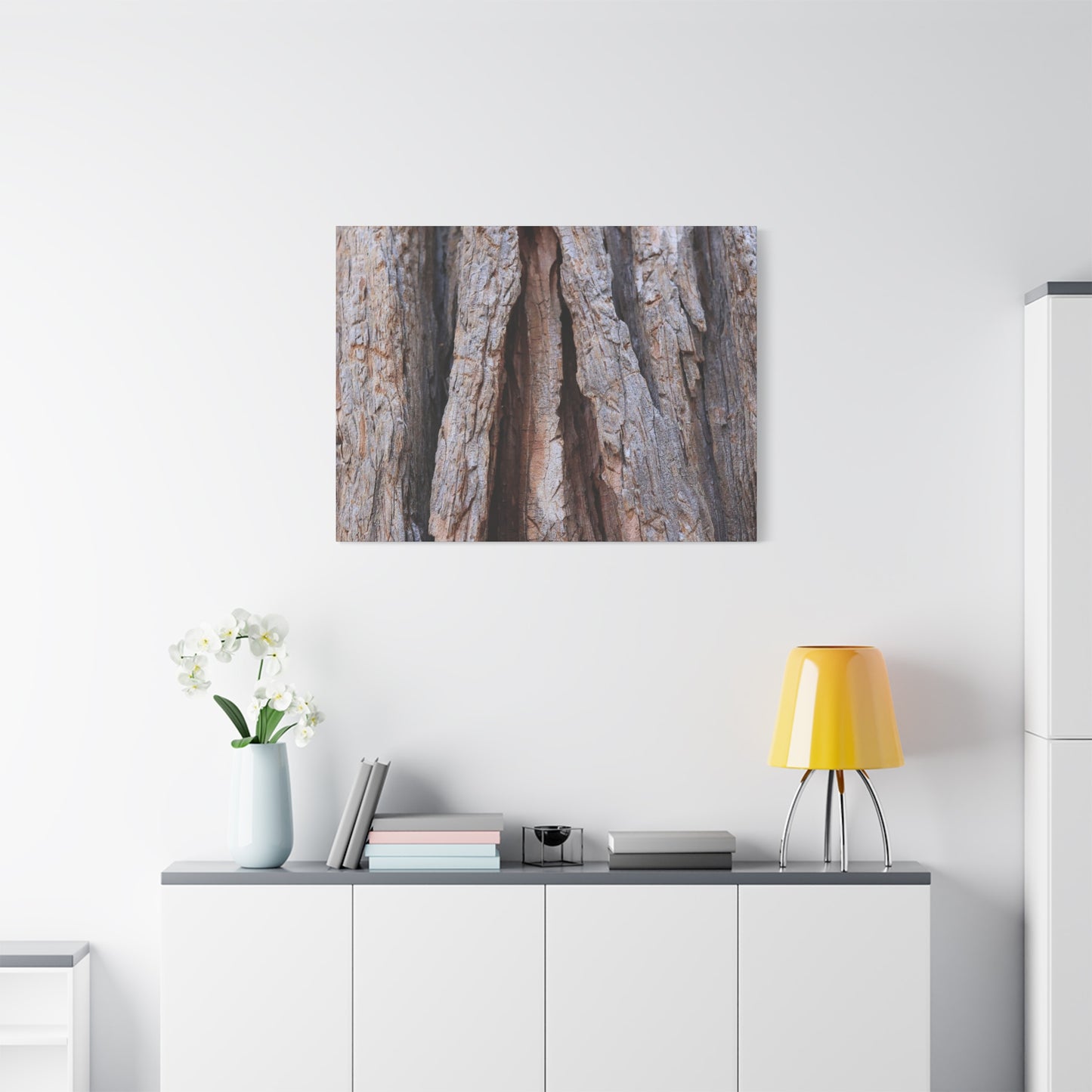 Fractured Skin of Time - Unique Frameless Canvas Wall Art