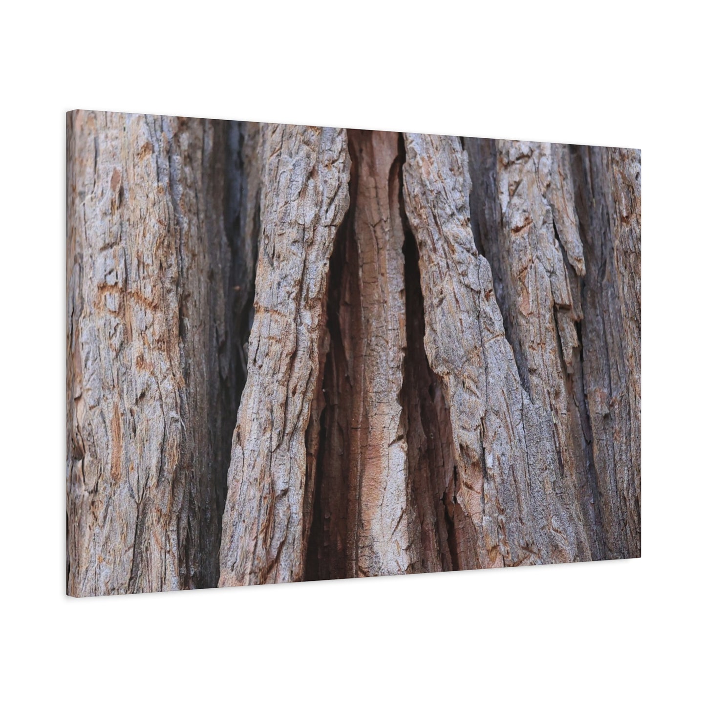 Fractured Skin of Time - Unique Frameless Canvas Wall Art