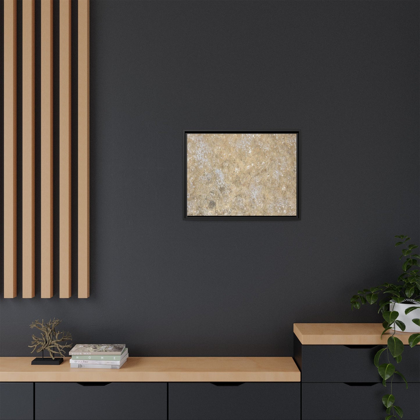 Bubbling Sand - Unique Stretched Canvas Wall Art