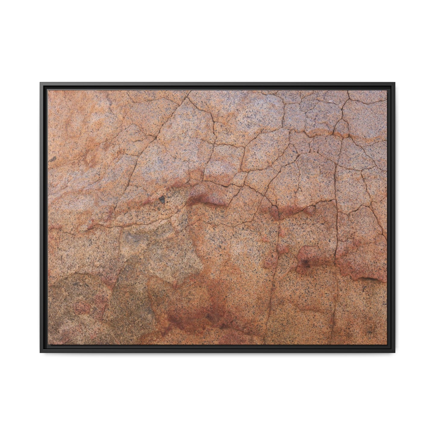 Russet Fissures - Unique Stretched Canvas Wall Art