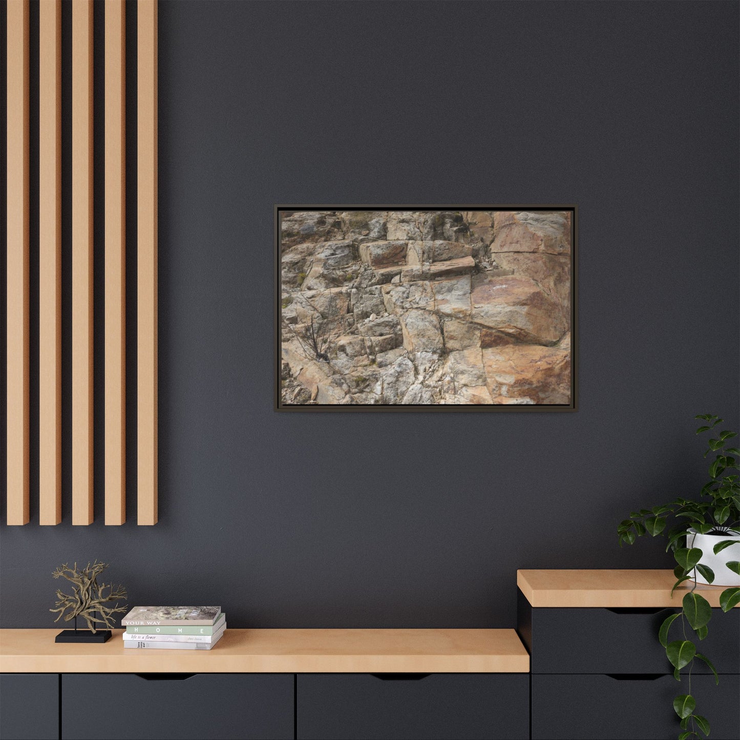 Sandstone Symphony - Unique Stretched Canvas Wall Art