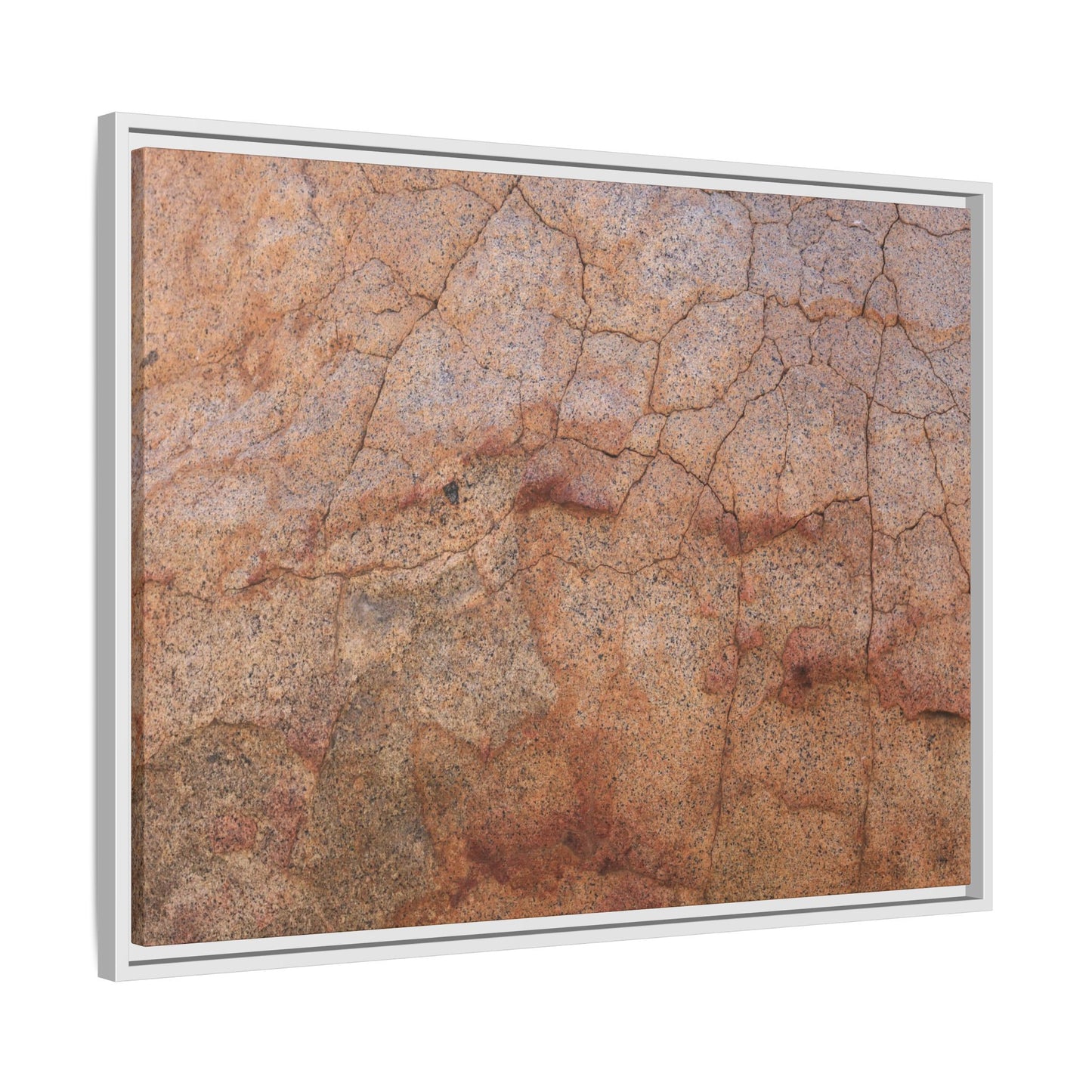 Russet Fissures - Unique Stretched Canvas Wall Art