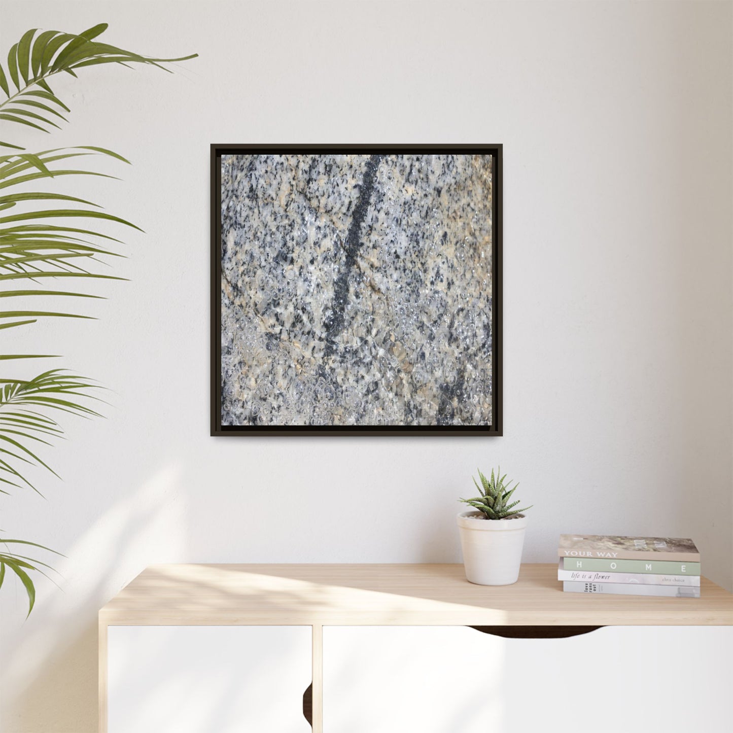 Granite Bubbles - Unique Stretched Canvas Wall Art