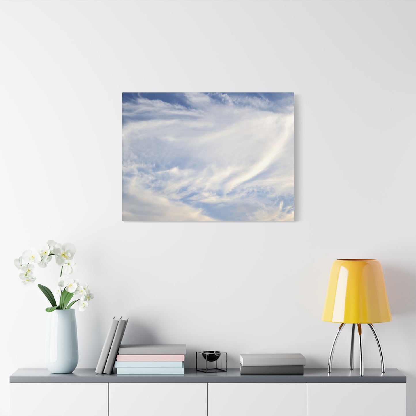Whispers of Celestial Breath - Unique Frameless Canvas Wall Art