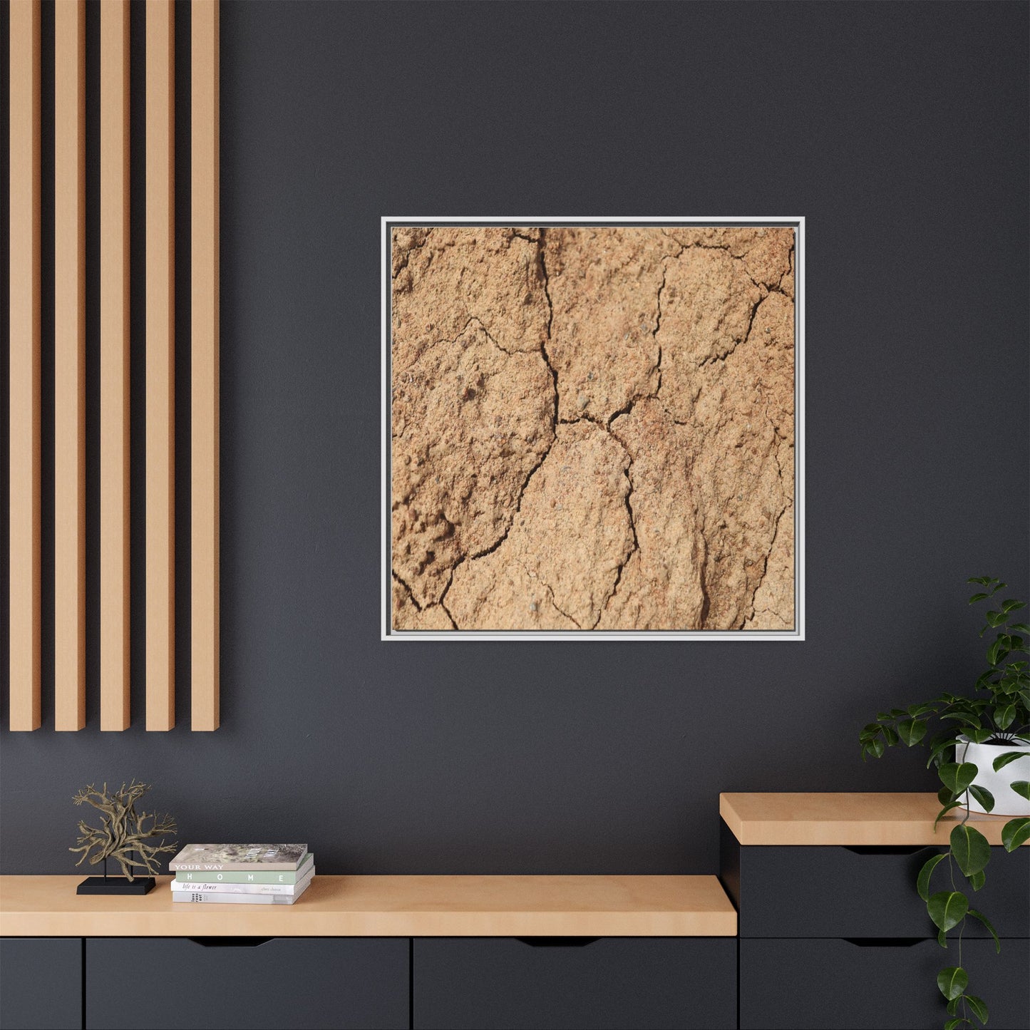 Parched Land - Unique Stretched Canvas Wall Art