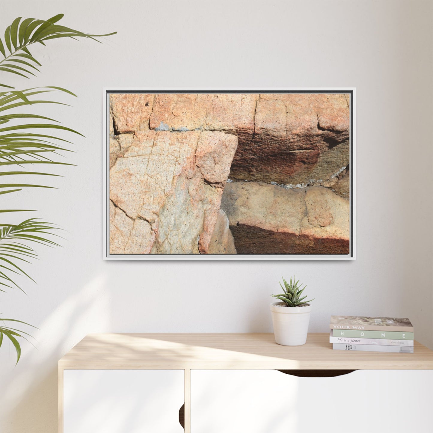 Fractured Stone - Unique Stretched Canvas Wall Art