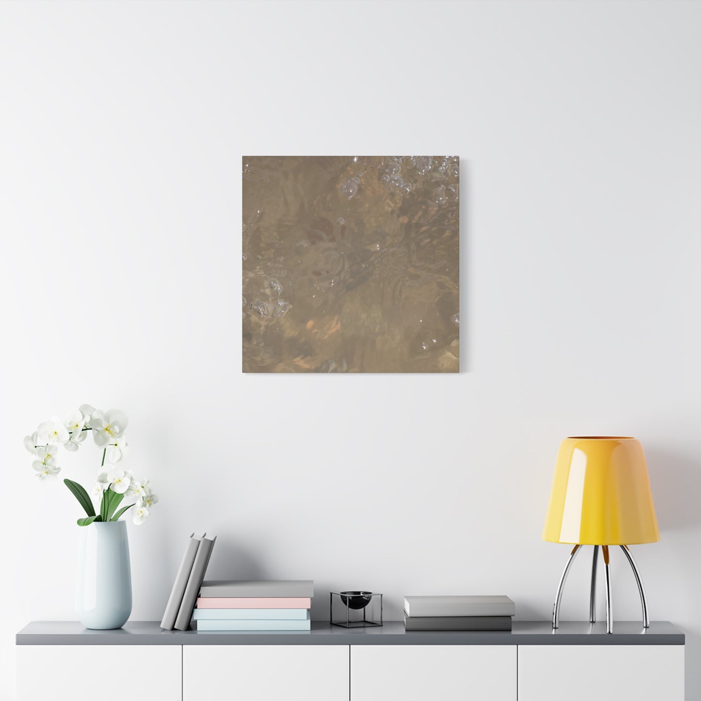 Echoes of Liquid Gold - Unique Frameless Canvas Wall Art